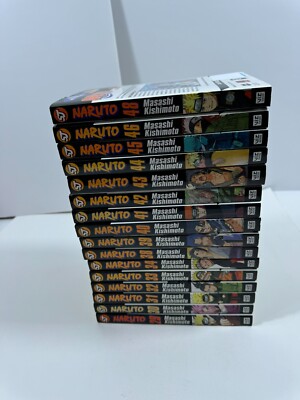 Naruto Manga Masashi Kishimoto English Lot 29-34 38-46 48 Viz Media Bookmarks