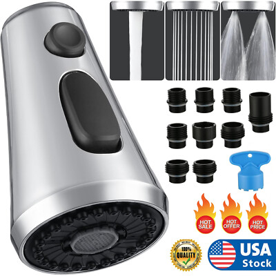 #ad New Pressure Tap Nozzle Faucet Replacement Pull Down Faucet Spray Head Universal $11.08