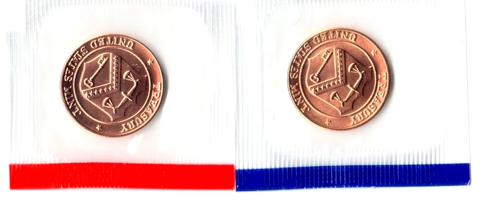 1994 P & D US TREASURY BRASS MINT TOKEN SET IN MINT CELLO - Image 2 of 2