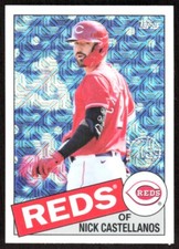2020 155A Topps 1985 Chrome MOJO REFRACTOR Nick Castellanos Cincinnati Reds