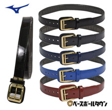 Mizuno Power Belt DX enamel Baseball Belt 12JYAV21 M size 28"-35" Pastel Navy