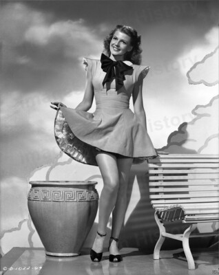 8x10 Print Rita Hayworth Sexy Leggy Summer Dress #1166 | eBay