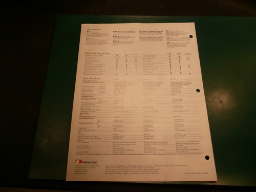 Original Nakamichi Receiver 1,2,3 Harmonic Time Alignment Instruction Manual - Picture 3 of 3