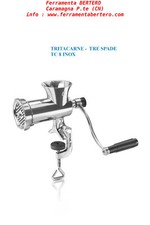 Tritacarne 8 Tre spade trita macina carne manuale acciaio inox TC8 10800/I