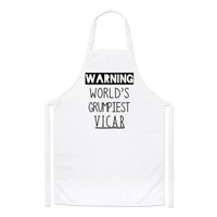 Warnung Worlds Grumpiest Vicar Koch SchüRze Gott Worlds Best Geburtstag Kochen
