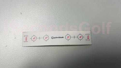 Golf Club Driver Fairway Wood Iron Putter Sole Sticker Impact Tape Record Label - Foto 49 di 52
