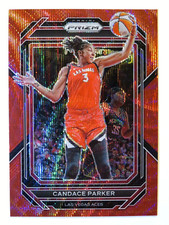 2023 Panini Prizm Basketball WNBA Candace Parker Ruby Wave Prizm Card #77 Aces