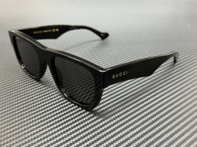 GUCCI GG1427S 001 Black Dark Grey Men's 53 mm Medium