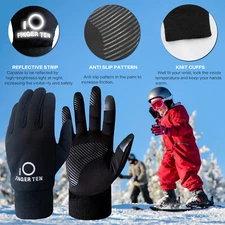 Winter Gloves Youth Boys Kids Waterproof Fleece Warm 3M Cold Weather Outdoor