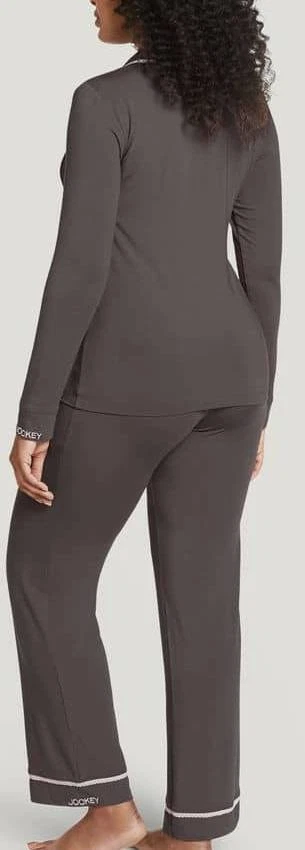 Camiseta y pantalón Jockey para mujer cuello muesca modal manga larga - S-XL Foto 3 de 4