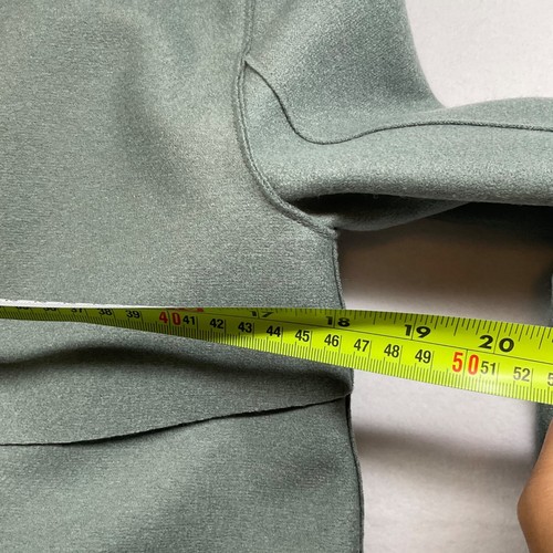 Rare NWT Harris Wharf London cropped wool trench Coat mint Green IT40 bust37 US4 - Picture 7 of 9