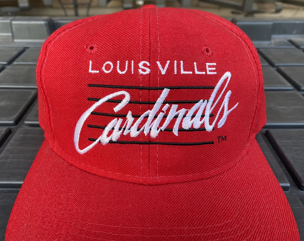 Vintage Louisville Cardinals Youngan Bar Script SnapBack Hat