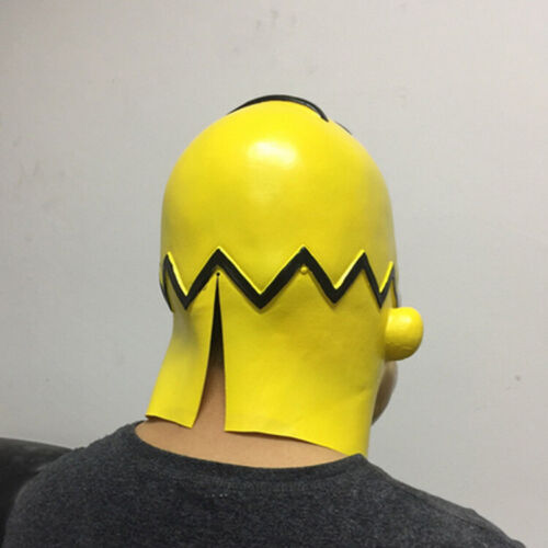 Maskerade Halloween Latex Kostüm Homer Simpsons Kopfmaske Party Cosplay Kostüme - Bild 5 von 7