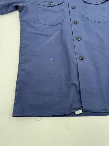 Boy Scouts Of América Youth Large Blue Short Sleeve Button Up Shirt Size Large - Picture 8 of 13
