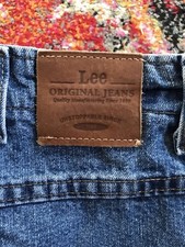 Vintage Lee Mom Tapered Jeans Size 8 Petite Made In USA 90s No Butt Pockets