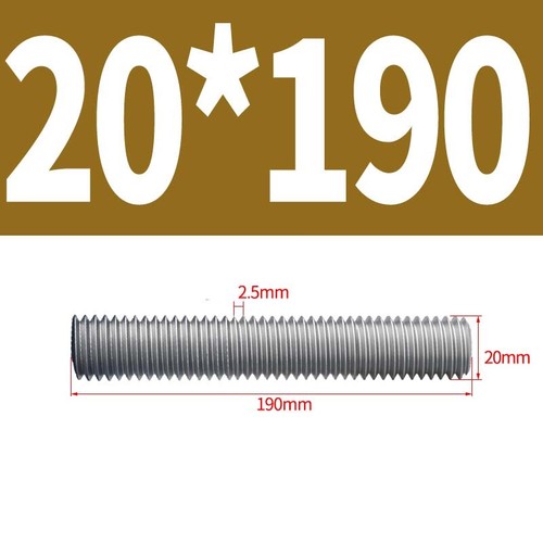 A2 Stainless Steel Threaded Rod Full Thread Studding Bar M10 M12 M14 M16 M18 M20 - Picture 131 of 133