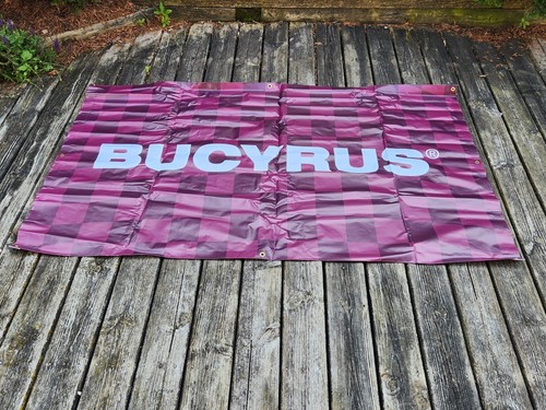 BUCYRUS Sign Banner NASCAR Nationwide Series Road America Elkhart Lake 44 x 71 - Picture 13 of 22