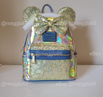 NWT Loungefly Disney Parks 50th Anniversary Gold EARidescent  display picture 3