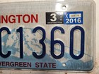2016 Washington license plate number AQC 1360 — photo 3