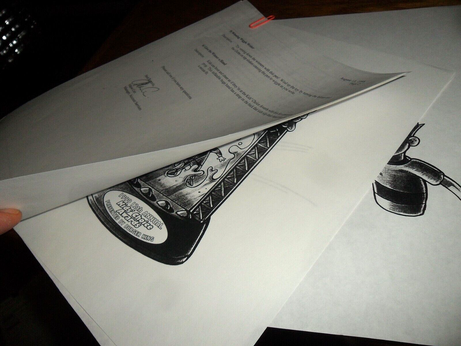 ORIGINAL 1999 12TH NICKELODEON KIDS CHOICE AWARDS BURGER KING PROOF PRODUCTION - Picture 4 of 5