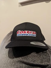 Costco Black Trucker Hat W/ Full Color Logo