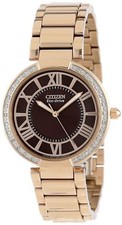 NEW* Citizen Eco-Drive EM0103-57X Stainless Steel Quartz Ladies Watch