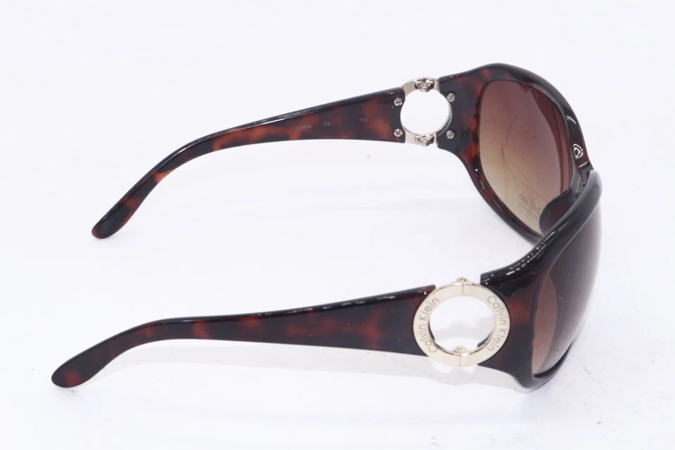 GAFAS DE SOL CALVIN KLEIN R547S 206 OVALADAS MARRÓN AUTÉNTICO MONTURAS DE DISEÑO - Foto 3 de 4