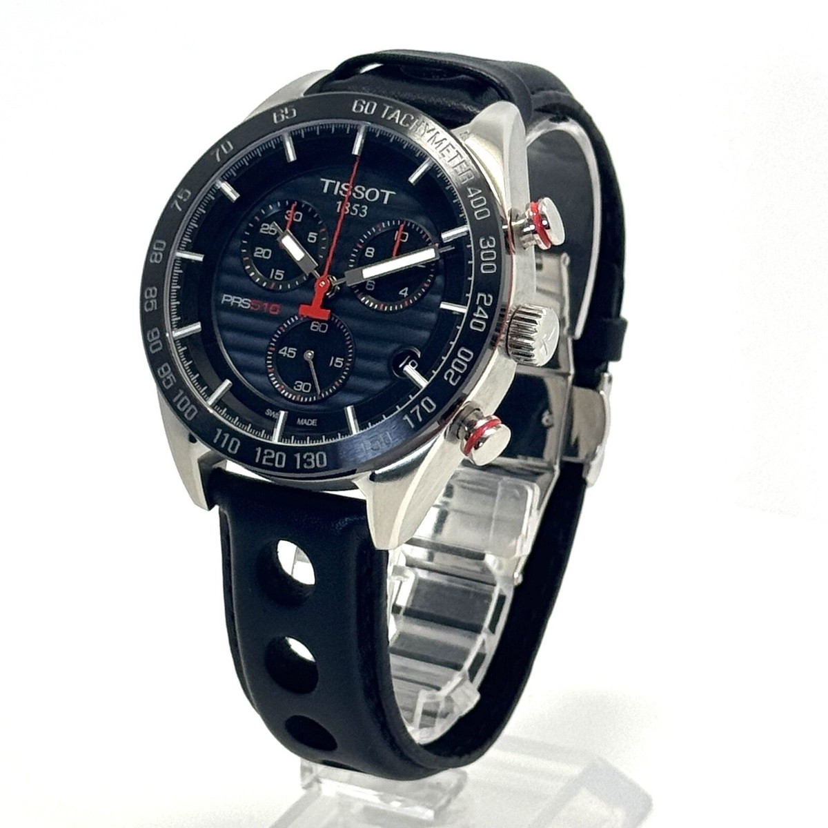 TISSOT PRS 516 クロノグラフ メンズ 時計 デイト 新品ベルト TISSOT PRS516 Chronograph T100417A Quartz Date Indicator Excellent