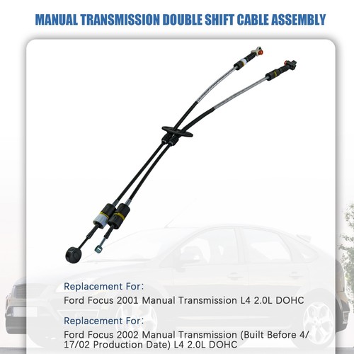 1S4Z-7E395-HA Manual Trans Double Shift Cable Assembly For 2001-2002 Ford Focus - Foto 4 di 15