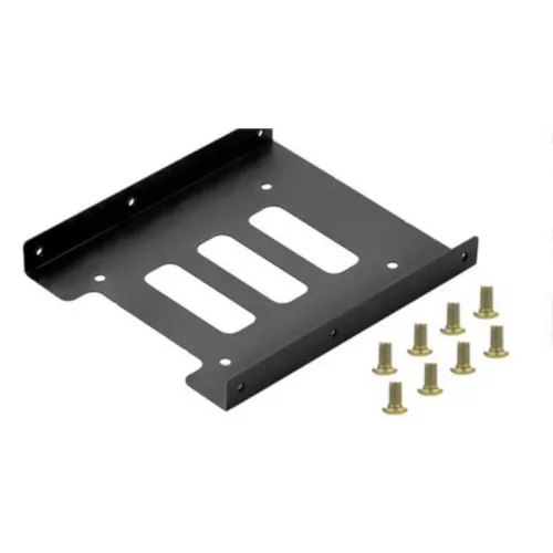 2.5 in SSD HDD to 3.5 in Metal Mounting Adapter Bracket Dock Hard Drive Hol-wy