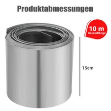 Rasenkante Beeteinfassung Metall 15cm hoch Mähkante Beetumrandung Verzinkt