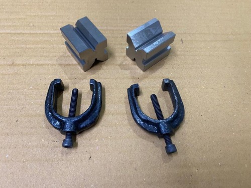 Precision Engineers All Steel Vee Block Clamp Set V Matched Pair 1-5/8" x 1-1/4" - Picture 3 of 3