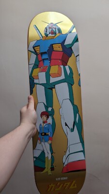 HUF x ガンダムコラボ スケートボードデッキ RX-78 HUF X Gundam Mobile Suit Gundam RX-78-2 Amuro Skateboard