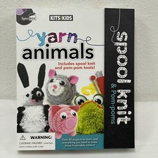 Spice Box Yarn Animals Kits for Kids Almost Full Kit Crafts Knitting Yarn Tools
