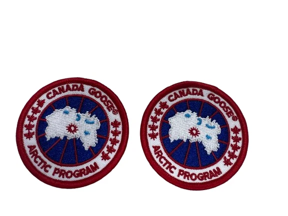 Confezione 2 ferri da stiro Canada Goose toppe ricamate da cucire 2 5"