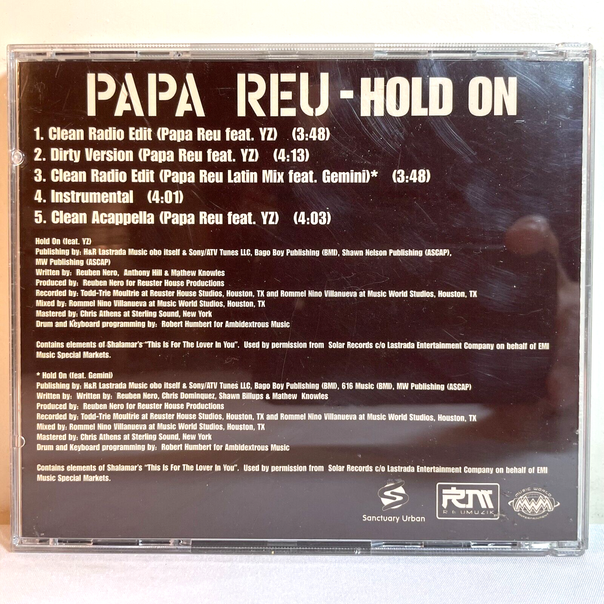 洋楽 Papa Daddy First Contact gangsta rap PAPA REU: HOLD ON (CD) Promo Single - Hip-Hop, Rap, Gangsta Rap | eBay