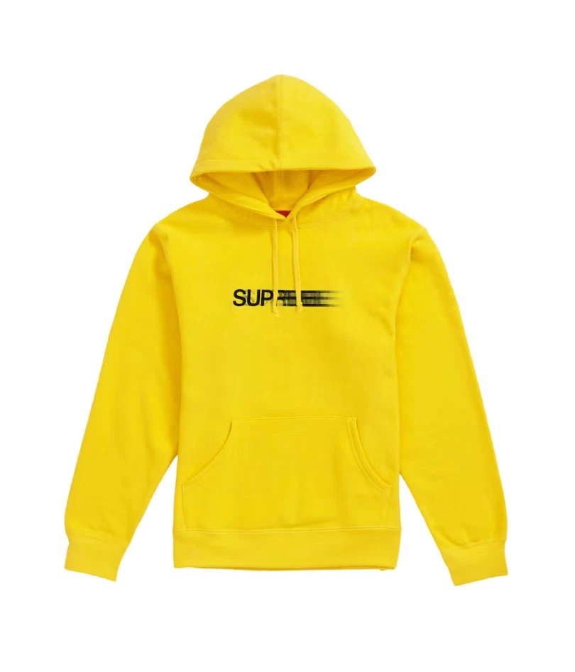 Sweat à capuche logo Supreme Motion (SS20) citron