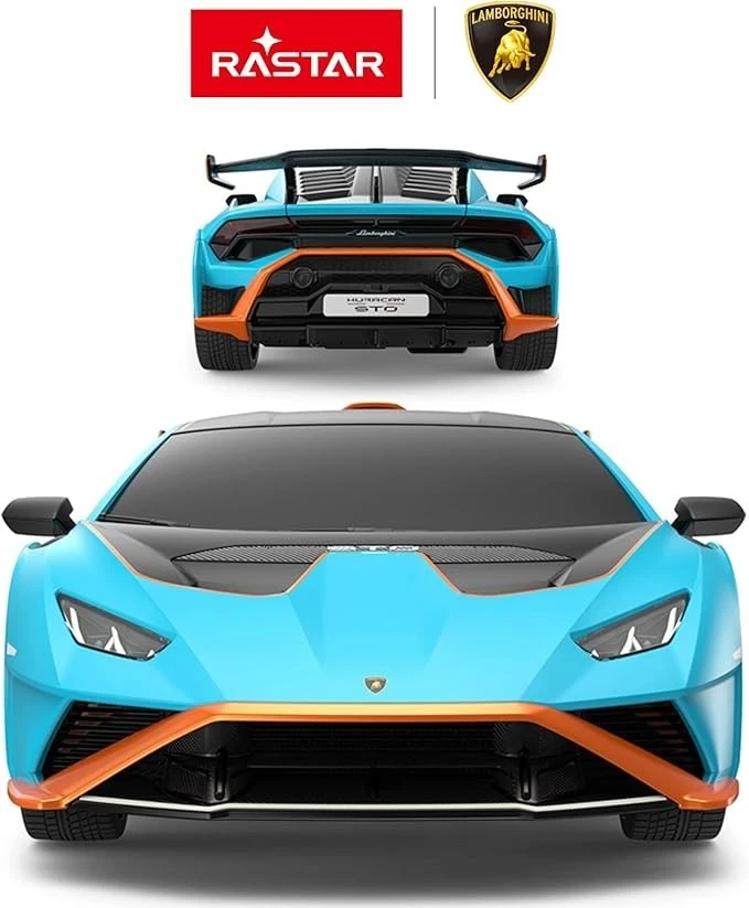 1:24 RC Lamborghini Huracan STO Blue by RASTAR - Image 2 of 4