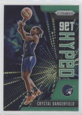 2021 Panini Prizm WNBA Get Hyped Green Prizm Crystal Dangerfield #7 14bn