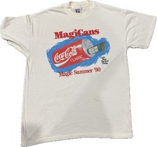 Vintage 1990 Coca Cola Magic Summer T Shirt XL USA Made Single Stitch Graphic