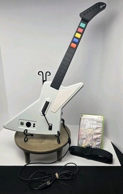 Guitar Hero Xbox 360 X-Plorer Explorer Wired W Strap USB Bundle & Game Tested