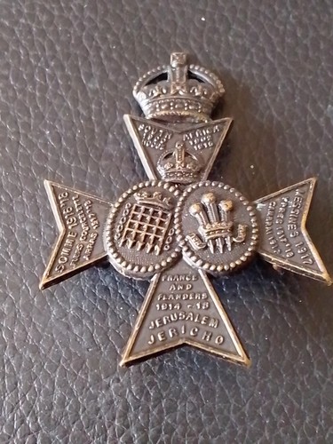 16th County of London Queens Westminsters & Civil Service Rifles Cap Badge