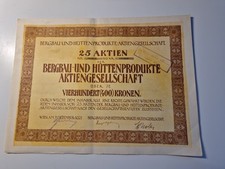 Produkty górnicze i hutnicze Aktiengesellschaft Wien 1921