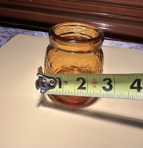 VTG. Pilgrim Glass Jar For Vintage Kitchen Decor. Amber Glass Bottle, - Picture 7 of 8