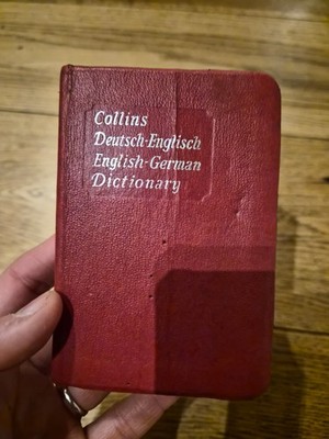 Collins Gem deutsch Englisch - English german Pocket Dictionary 1971.leather