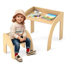Kids Desk and Chair Set Wooded Toddler Table and Chair Set with Proper Height
