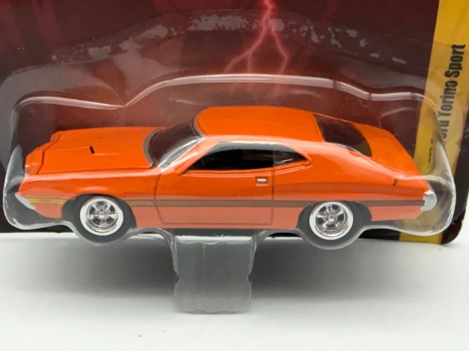 Johnny Lightning Forever 64 1972 Ford Torino Sport, Orange, 1:64, NIB - Image 2 of 4