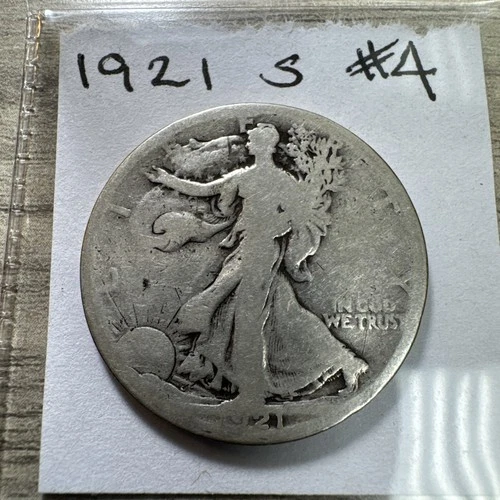 Photo of a 1921-S Walking Liberty Half Dollar from an eBay listing that sold on Jul 17, 2026