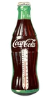 Vintage Donasco Coca-Cola Tin Bottle Thermometer Advertising Sign 16" USA