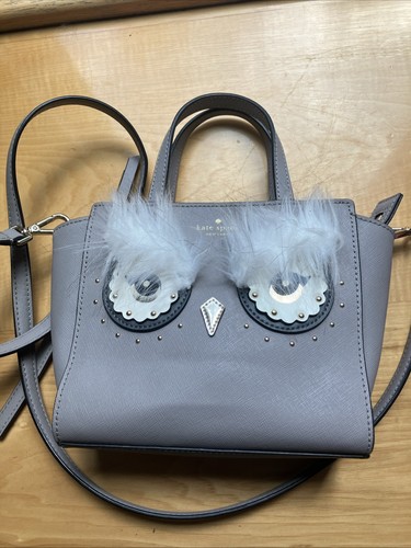 Kate Spade New York Star Bright Owl Cityscapes Tomi Purse Furry Eyebrows